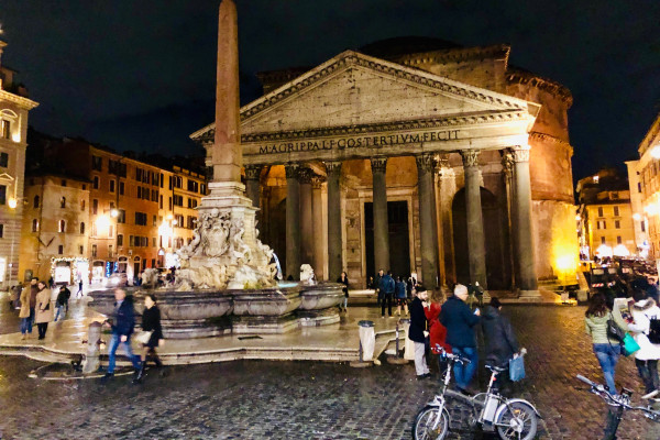 rome bike tour by night